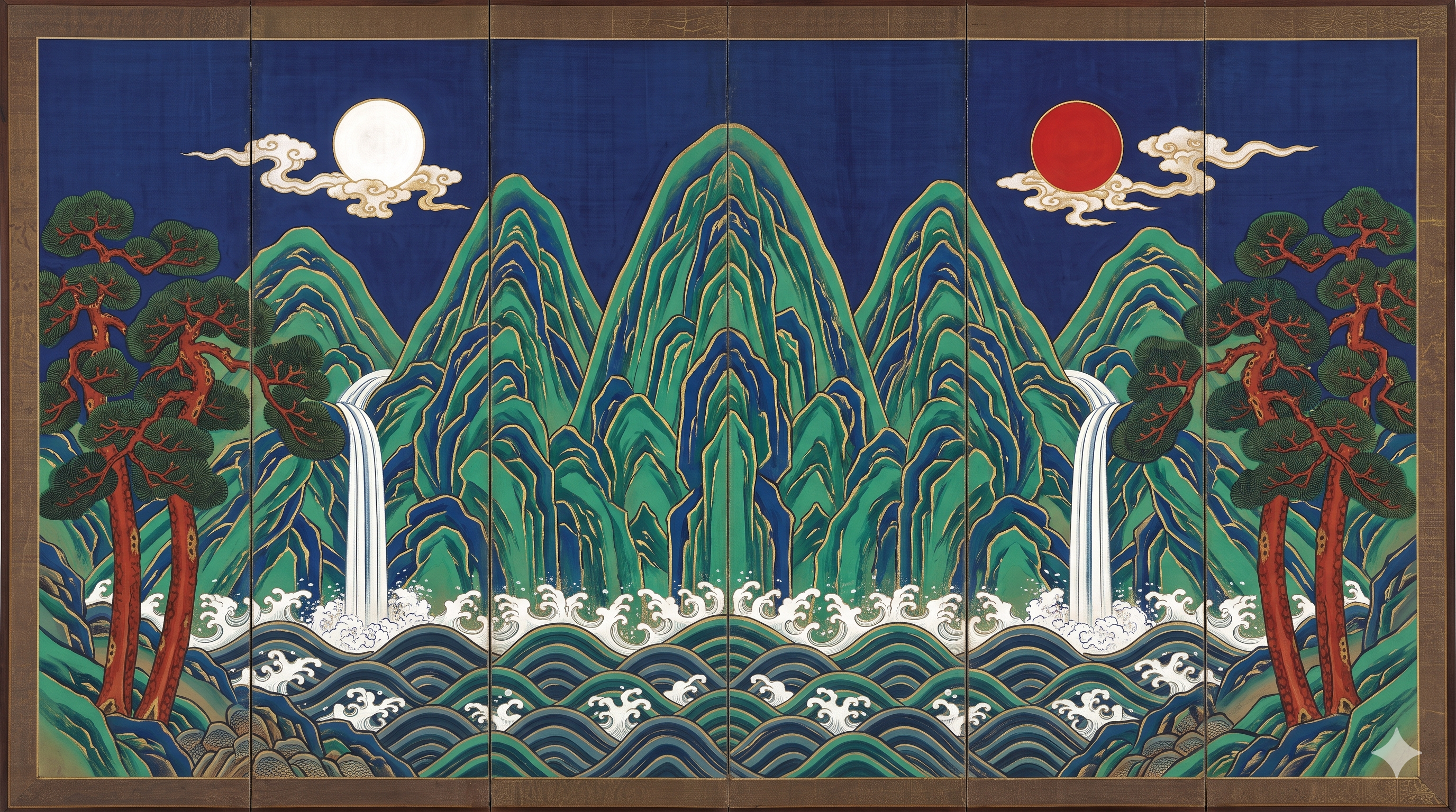 Joseon Royal Folding Screen Irworobongdo